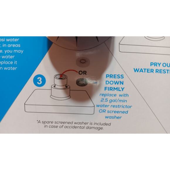 SPARKPOD Rainfall Shower Head OPEN BOX Unused Black Matte 6" x 6" $59.95 Retail - Picture 5 of 8